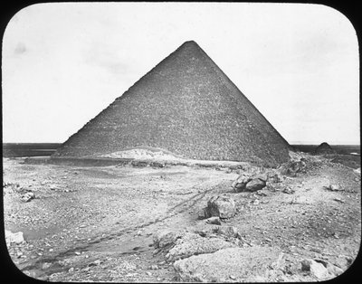 クフクフ王の大ピラミッド、ギザ、エジプト、c1890 作： Newton and Co
