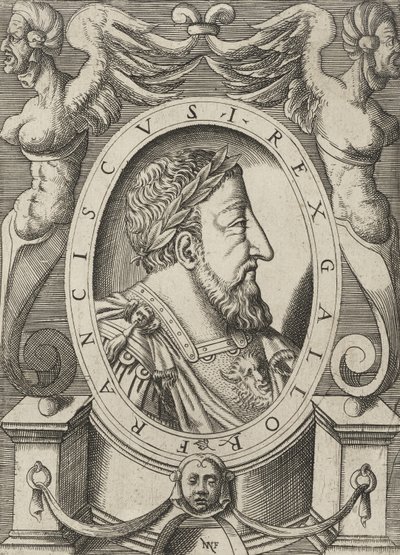 フランスのフランシスI、パブ。 C. 1568 作： Niccolò Nelli