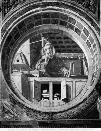 聖グレゴリー、1450年から52年頃（フレスコ画 作： Niccolò Pizzolo