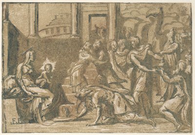 マギの崇拝」1540-50年、1540-50年 作： Giuseppe Niccolò Vicentino
