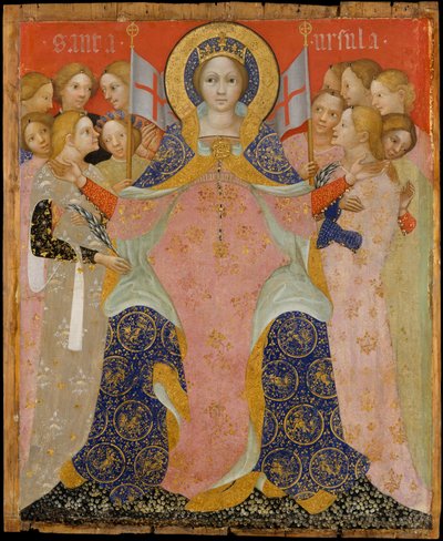 聖ウルスラと彼女の乙女たち, ca. 1410年。 作： Niccolò di Pietro