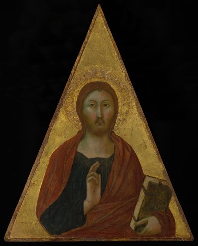 キリストの祝福、1340年頃（パネルにテンペラと金箔） 作： Niccolò di Segna