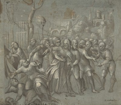 キリストの逮捕、約。 1545-46。 作： Niccolo Giolfino
