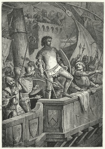 第4回十字軍遠征でコンスタンティノープルを攻める十字軍 作： Niccolo Sanesi