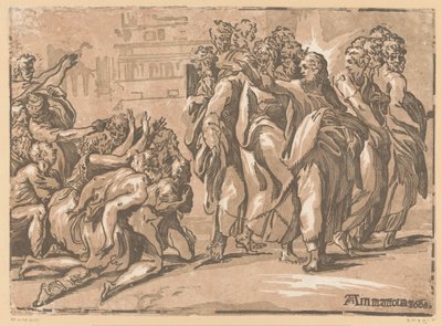 キリストはハンセン病患者を癒す 作： Niccolo Vicentino