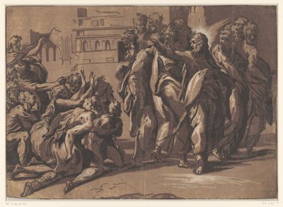 キリストはハンセン病患者を癒す 作： Niccolo Vicentino
