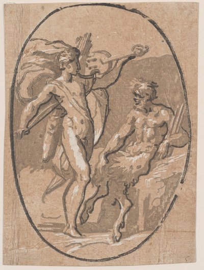 アポロンとマルシュアスの対決。 1540-1 作： Niccolo Vicentino
