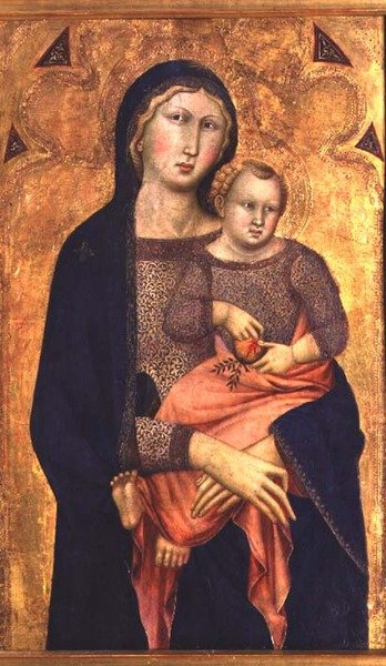 マドンナと子供 作： Niccolo di ser Sozzo Tegliacci
