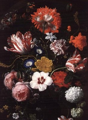 花のある静物画 作： Nicholaes van Verendael