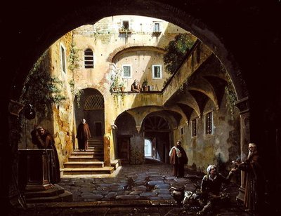 By the Well（油彩・キャンバス）（ペアは228125参照） 作： Nicholas Ambroise Chatelin