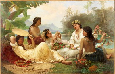 晴れの国、タヒチ 作： Nicholas Chevalier