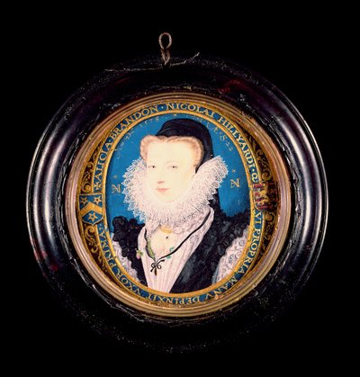 アリスブランドン、ヒリアード夫人、1578年（ヴェラムのトイレ） 作： Nicholas Hilliard