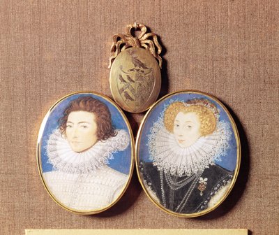 ジョン・クローカーと彼の妻フランシス 作： Nicholas Hilliard