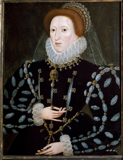 イギリス女王エリザベス1世の肖像 作： Nicholas Hilliard