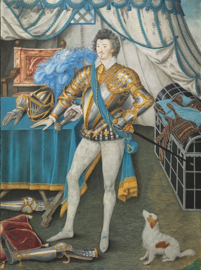 サー・アンソニー・ミルドメイ、アペソープの騎士、ノーサントの肖像 作： Nicholas Hilliard