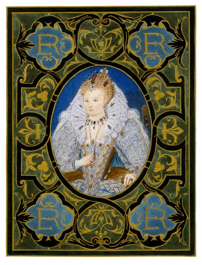 エリザベス1世、16世紀、1896年。 作： Nicholas Hilliard