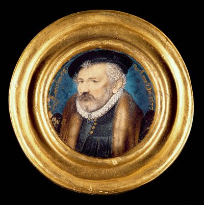 リチャードヒリアード、1577年頃（ヴェラムのトイレ） 作： Nicholas Hilliard