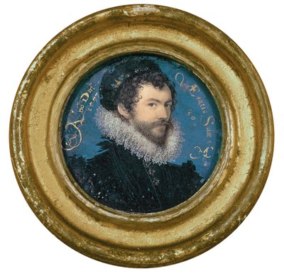 1577年30歳の自画像 作： Nicholas Hilliard