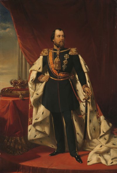 ウィリアム3世（1817-1890）、オランダ王 作： Nicholas Pieneman