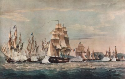Sparviére、c1811のキャプチャ 作： Nicholas Pocock