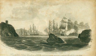 1795年、コモドールネルソン戦隊は優れたフランス軍を巧みに操縦 作： Nicholas Pocock