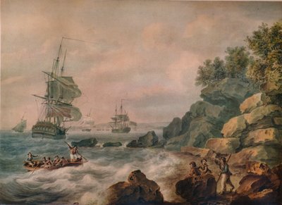ブリストル海峡、1787年 作： Nicholas Pocock