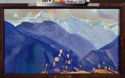 ヒマラヤの修道院、ニコラス・レーリッヒ 作： Nicholas Roerich