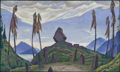 ストラヴィンスキーのバレエ作品「春の祭典」の舞台背景 作： Nicholas Roerich