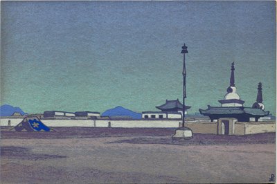 1936年、内モンゴルの首都バトゥカルカ 作： Nicholas Roerich