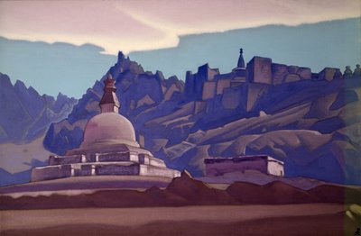 ラダックの古墳、1937 作： Nicholas Roerich