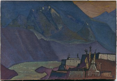 チャンドラ川、1932年 作： Nicholas Roerich