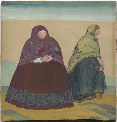 リムスキーコルサコフのオペラ「サルタン皇帝の物語」の衣装デザイン、1919年 作： Nicholas Roerich