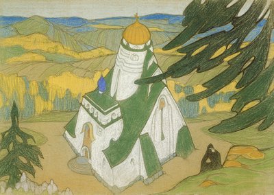 20世紀初頭のドローイング 作： Nicholas Roerich