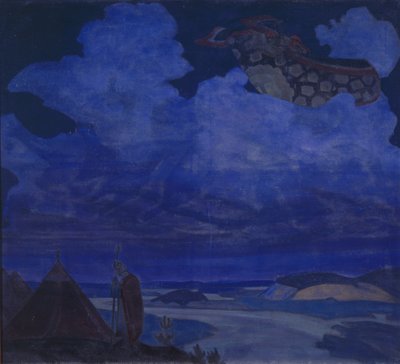 フライングカーペット、1916 作： Nicholas Roerich