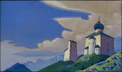 聖セルギウスの庵、1933 作： Nicholas Roerich