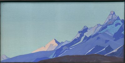 ヒマラヤ、夕方、1933 作： Nicholas Roerich