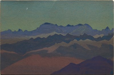 ヒマラヤ、1936年サンダクフ近郊 作： Nicholas Roerich