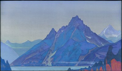 ナガス湖、1932年 作： Nicholas Roerich