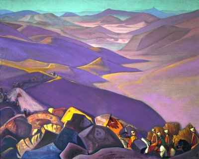 モンゴル、ジンギスカン、1938年。 作： Nicholas Roerich