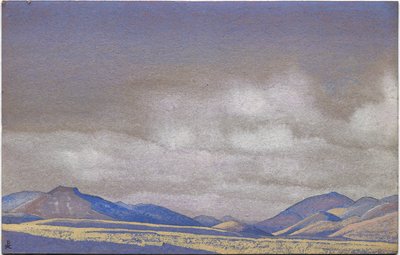 モンゴル、チャハールの丘、1936 作： Nicholas Roerich