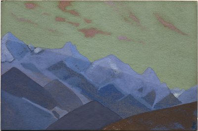 山脈、エベレストへのアプローチ、1936 作： Nicholas Roerich