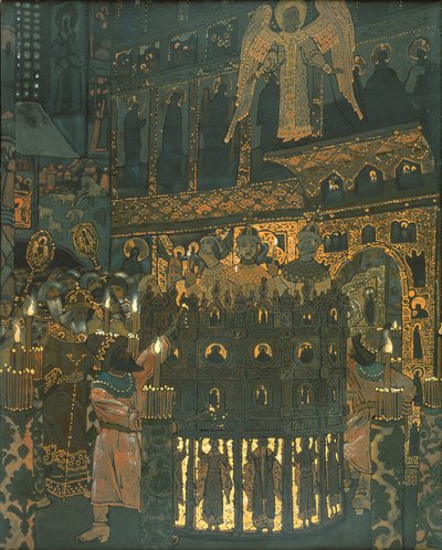 中世ノヴゴロドの謎の遊び 作： Nicholas Roerich