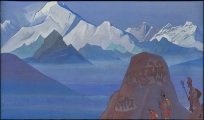 カイラスへの道、1932 作： Nicholas Roerich