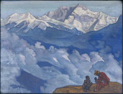 真珠の探索、「彼の国」シリーズ、1924 作： Nicholas Roerich