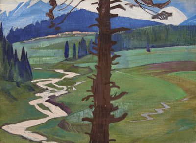 同じタイトルのシリーズからのPir Panjal、1925年 作： Nicholas Roerich