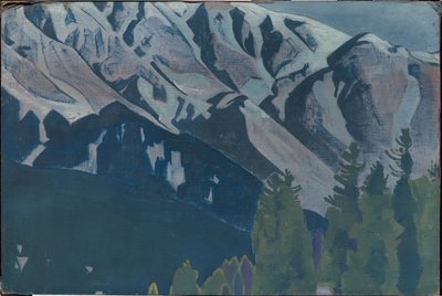 同じタイトルのシリーズからのPir Panjal、1925年 作： Nicholas Roerich