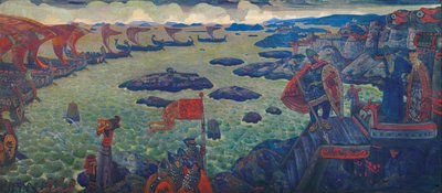 キャンペーンの準備ができてバランジ海、1910 作： Nikolai Konstantinowitsch Roerich