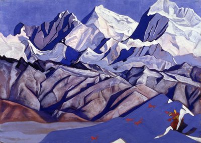 赤い馬、1925 作： Nicholas Roerich