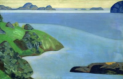 岩が多い海岸の風景 作： Nicholas Roerich
