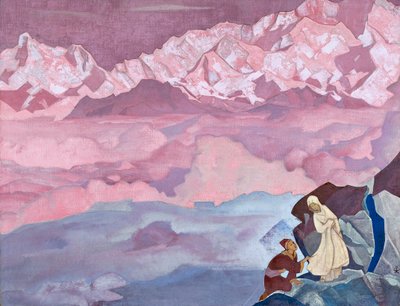 リードする彼女、1924年。 作： Nikolai Konstantinowitsch Roerich